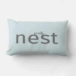 Unser Nest Grautyp Blue Moderne Farm Style Kissen
