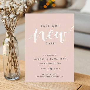Unser neues Hochzeitsdatum retten - Verschiebung Save The Date