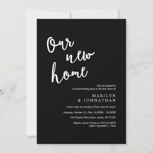 Unser neues Zuhause-Party, Rustic Housewarming Einladung