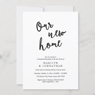 Unser neues Zuhause-Party, Rustic Housewarming Einladung