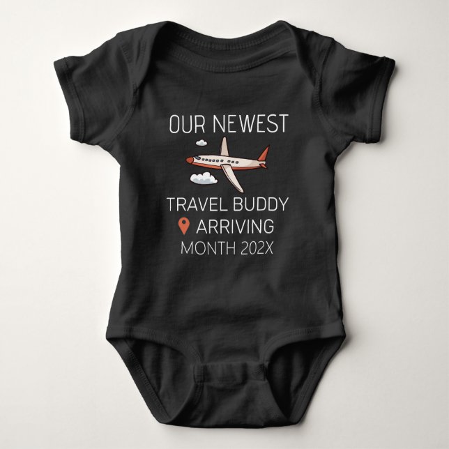 Unser neuester Reisebuddy - Future Traveller Baby Strampler (Vorderseite)