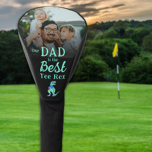 Unser Papa ist das beste Tee Rex Kinderfoto Golf Headcover