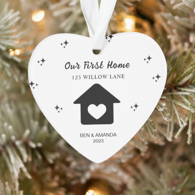 Unser Personalisiertes Haus im ersten Haus Ornament (Baum)