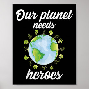Unser Planet braucht Helden-Umweltschutz _ Poster