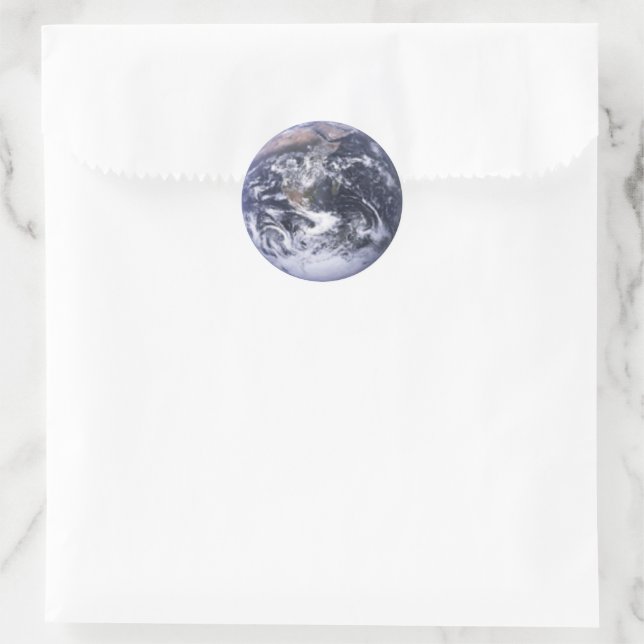 Unser Planet Erde Runder Aufkleber (Tasche)