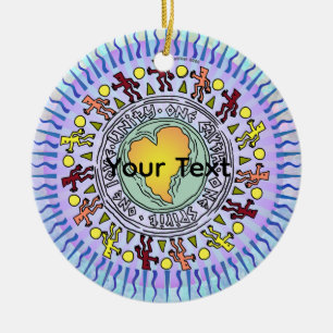 Unser Planet Keramik Ornament