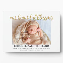 Unser schönes Segen Baby Birth Elegant Gold