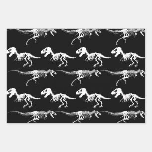 Unser Skelett Dinosaur Wrapping Paper Geschenkpapier Set