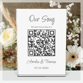 Unser Song Custom QR Code | Beibehalten Fotoblock
