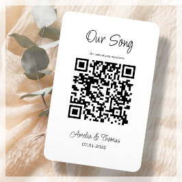 Unser Song QR Code | Personalisierter Keepsake Magnet