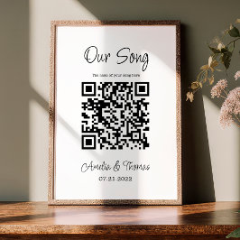 Unser Song QR Code | Personalisierter Keepsake Poster