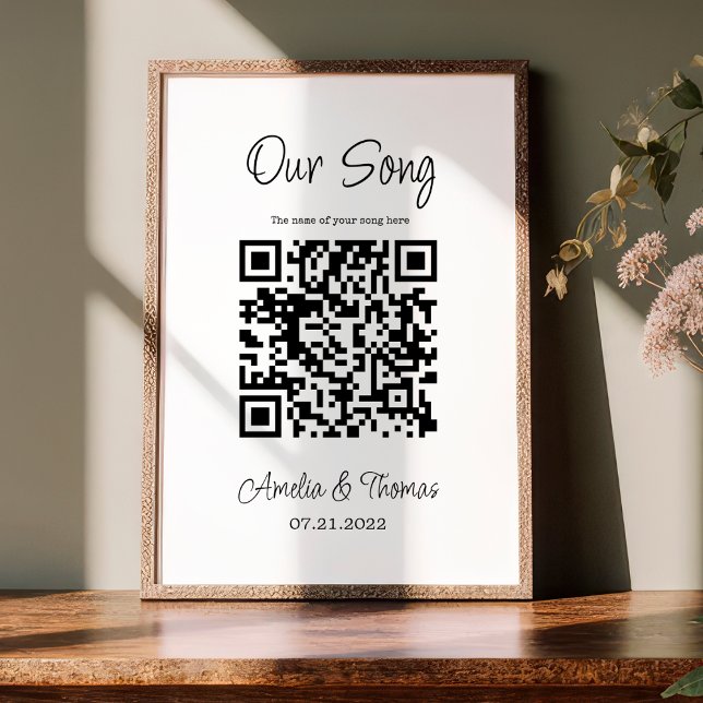 Unser Song QR Code | Personalisierter Keepsake Poster (Von Creator hochgeladen)