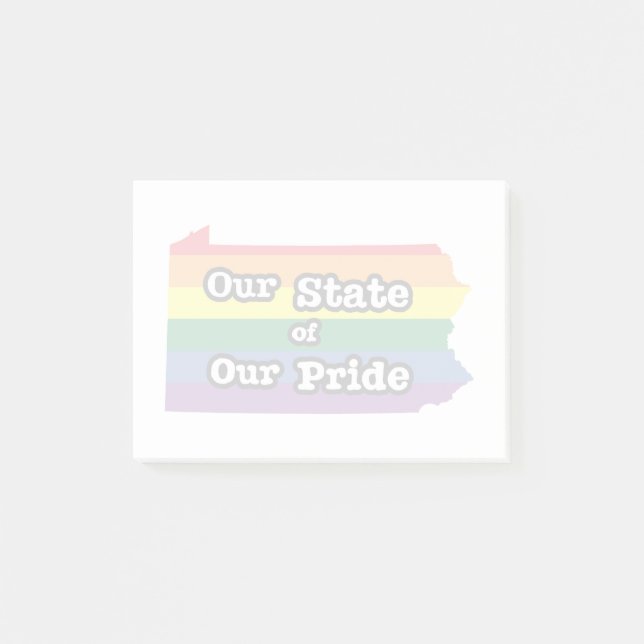 Unser Staat| Pennsylvania Post-it Klebezettel (Vorderseite)