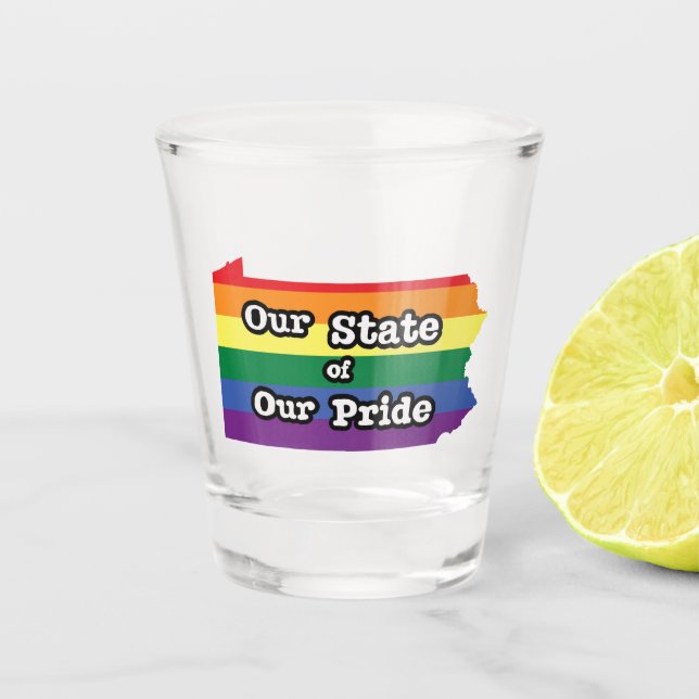 Unser Staat| Pennsylvania Schnapsglas (Vorderseite)