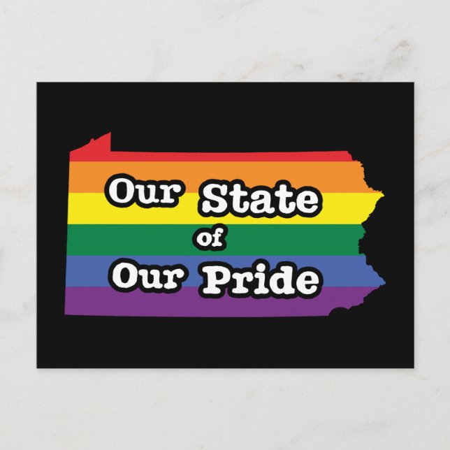 Unser Staat unseres Stolzes | Pennsylvania Postkarte (Vorderseite)