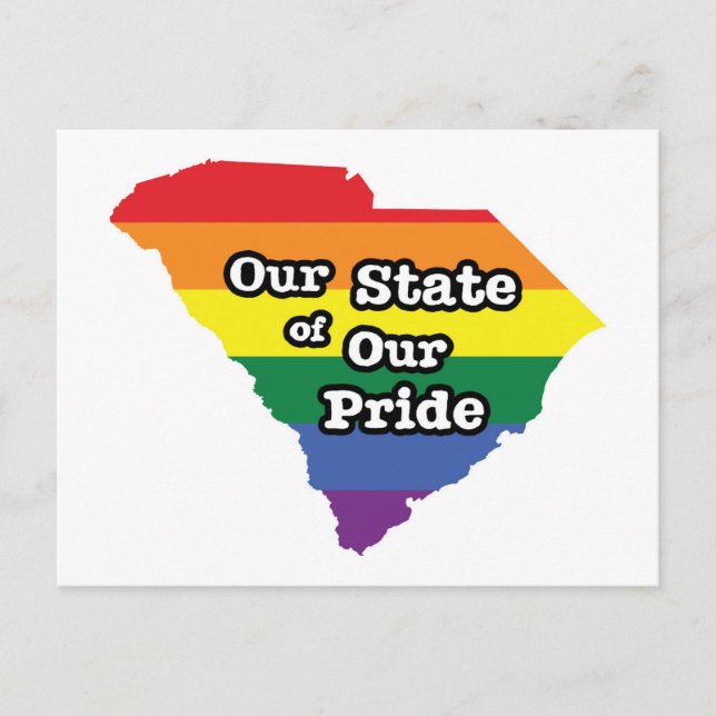 Unser Staat unseres Stolzes | South Carolina Postkarte (Vorderseite)