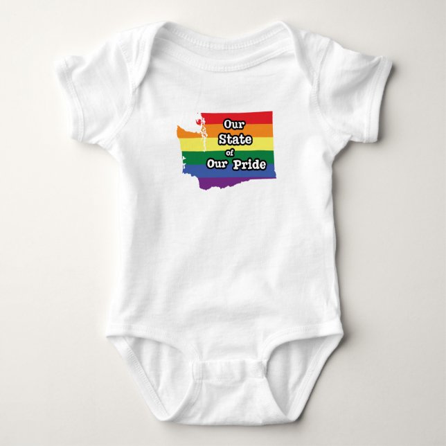 Unser Staat| Washington Baby Strampler (Vorderseite)