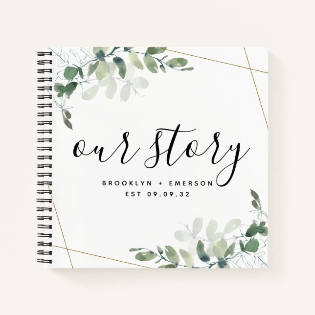 Unser Story Eucalyptus Keepake Journal Notizbuch (Vorderseite)