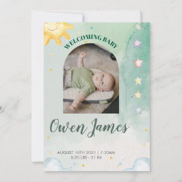 Unser süßes Baby ist angekommen Einladung