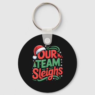 Unser Team fährt lustige Weihnachts-Rentiere Xmas  Schlüsselanhänger