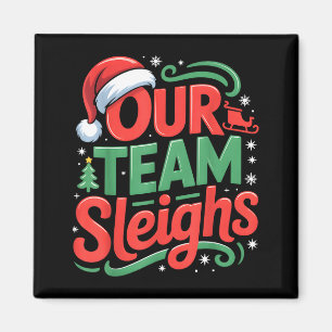 Unser Team macht lustige Weihnachts-Rentiere Xmas  Magnet