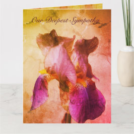 Unser tiefstes Beileid Iris Karte