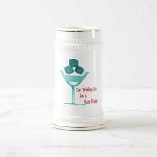 Unser trinkender Verein hat ein Bunco Problem Bierglas