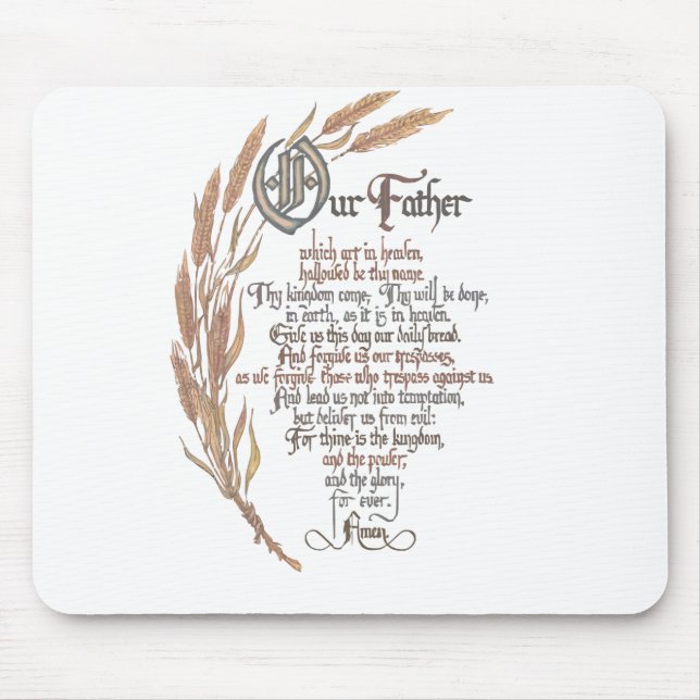 Unser Vater, der in den Himmelsfürsten Gebete Kuns Mousepad (Vorne)