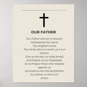 Unser Vater - Des Herrn Gebet Kunstprint Poster