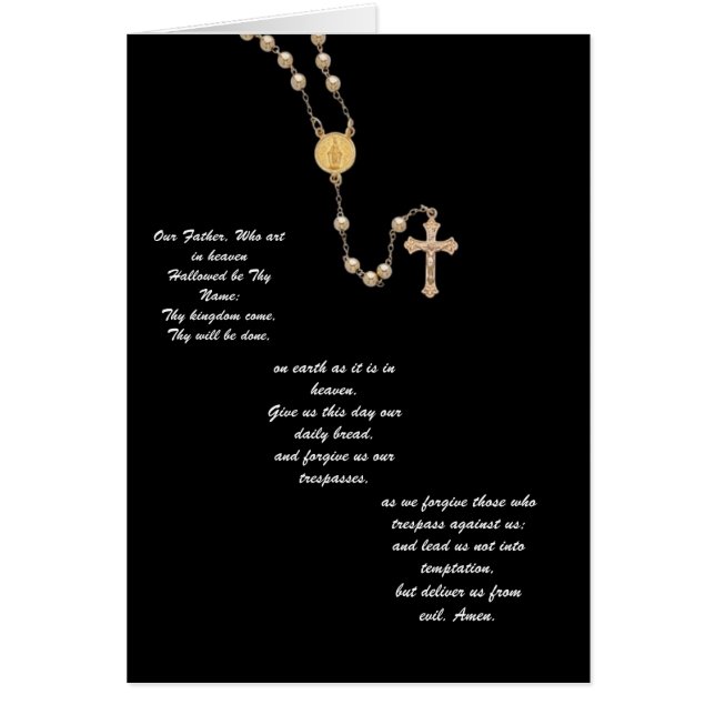 "Unser Vater" Gebet (Vorne)