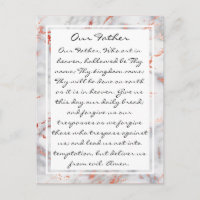 Unser Vater Gebet religiöse Postkarte