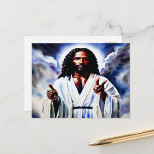 Unser Vater im Himmel Wasserfarbe Postkarte
