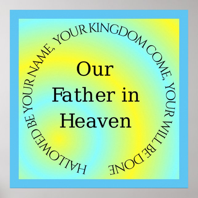 UNSER VATER IN HEAVEN POSTER (Vorne)
