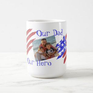 Unser Vater unser Held Foto Stars & Stripes Flagge Kaffeetasse