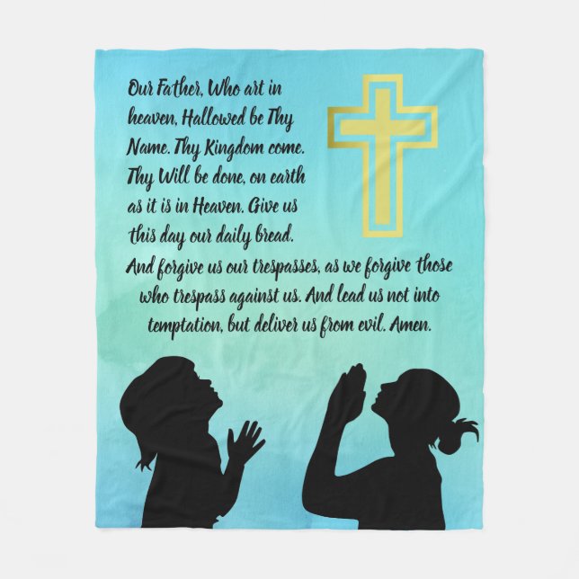 Unser Vatergebet - Fleece Blanket (Vorderseite)