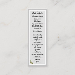 Unser Vatergebet Matthew 6:9-13 Lesezeichen Card Mini Visitenkarte