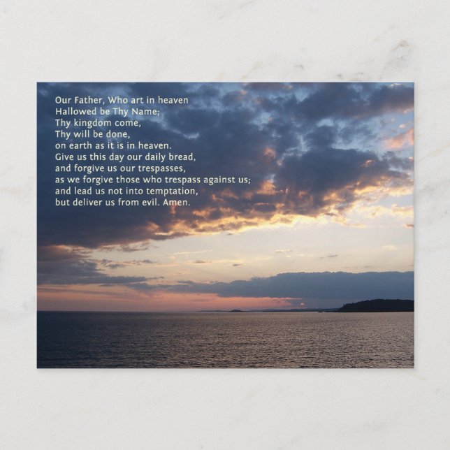 Unser Vatergebet Postkarte (Vorderseite)