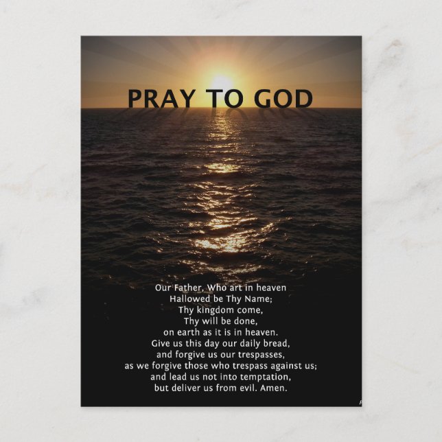 Unser Vatergebet Postkarte (Vorderseite)