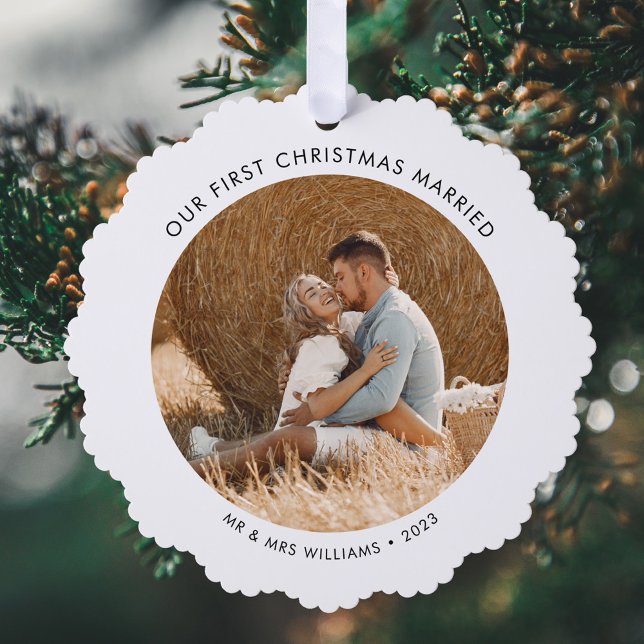 Unser Verheirateter Weihnachtsurlaub im Foto Ornament Karte (Von Creator hochgeladen)