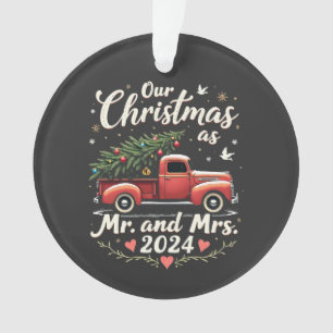 Unser Weihnachten als Herr und Frau 2024 passende Ornament