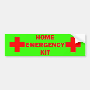 Unser Zuhause Emergency Kit Autoaufkleber