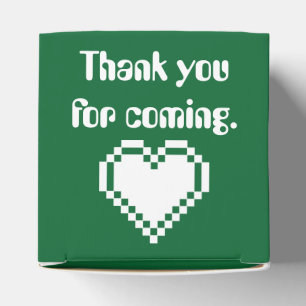 Unsere 8-Bit-Herz-Grün-Gefallen-Box Geschenkschachtel
