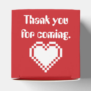Unsere 8-Bit-Herzen in Cherry Favor Box Geschenkschachtel
