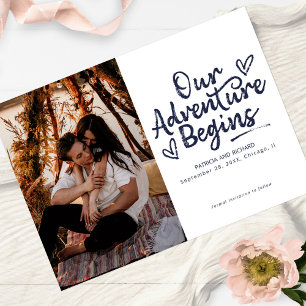 Unsere Abenteuer Beginnen Hochzeit Save The Date F Einladung