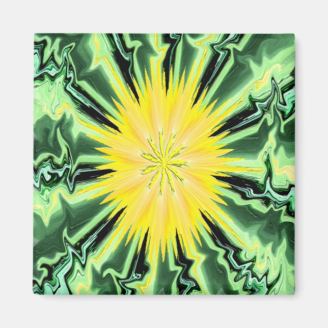 Unsere Abstrakte Sonne.... Magnet (Vorne)