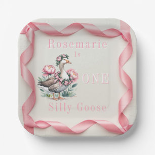 Unsere Alberne Gans wird zum Geburtstag Pappteller