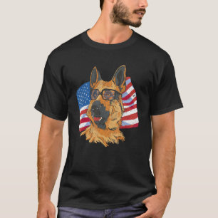 Unsere amerikanische deutsche Schäferhund amerikan T-Shirt