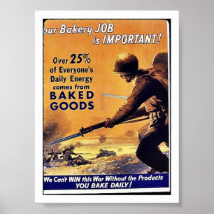 Unsere Bäckerei ist wichtig Poster
