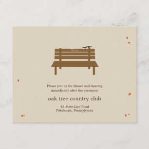 Unsere Bankett-Hochzeitskarte Begleitkarte