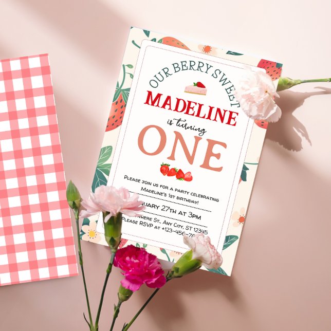 Unsere Berry Sweet Birthday Einladung (Von Creator hochgeladen)